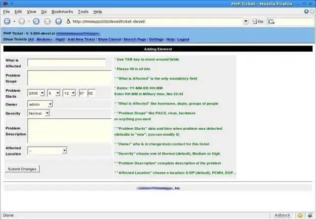 Download webtool of webapp PHP Ticket