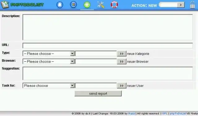 قم بتنزيل أداة الويب أو تطبيق الويب phptodolist