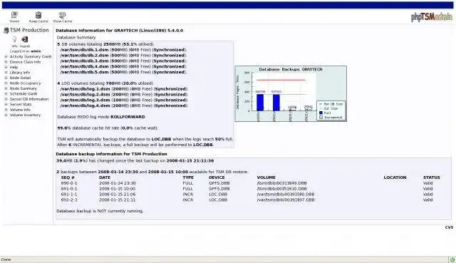 Descargue la herramienta web o la aplicación web phpTSMadmin