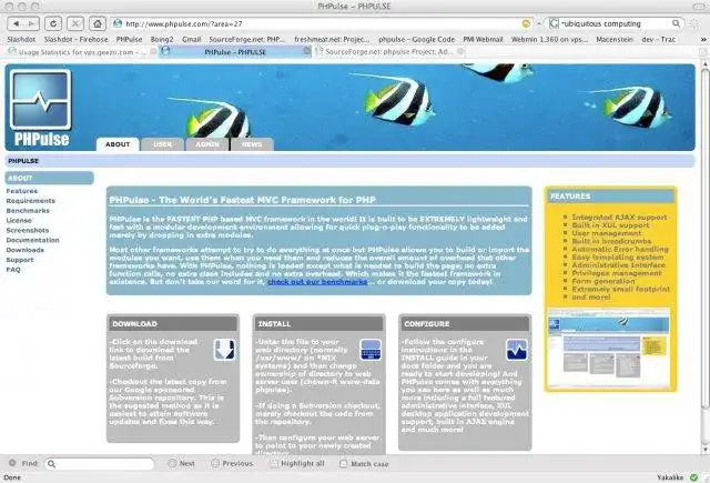 Загрузите веб-инструмент или веб-приложение PHPulse