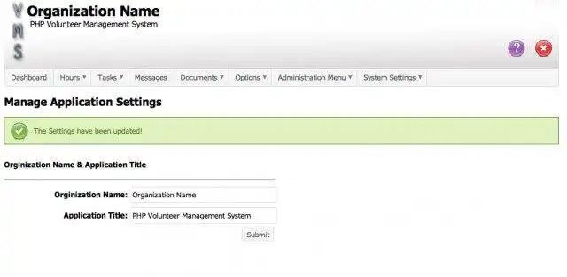 Download webtool of webapp PHP Volunteer Management