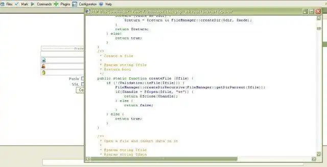 Scarica lo strumento web o l'app web PHP Web Commander