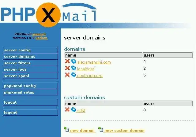 Download web tool or web app PHPXmail