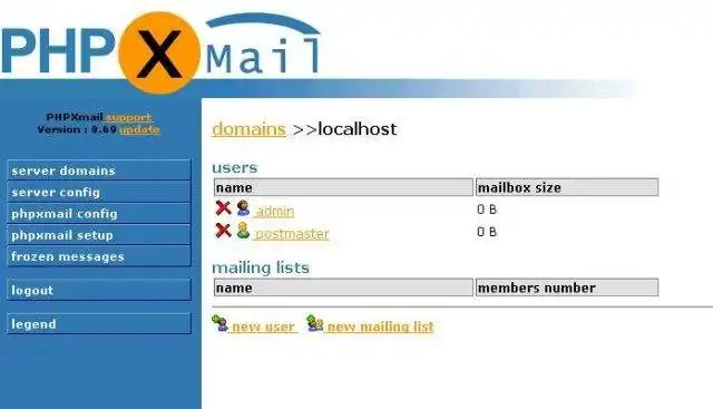 Download web tool or web app PHPXmail