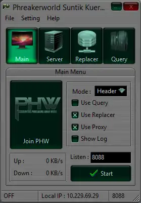 Download web tool or web app Phreakerworld Suntik Kueri++