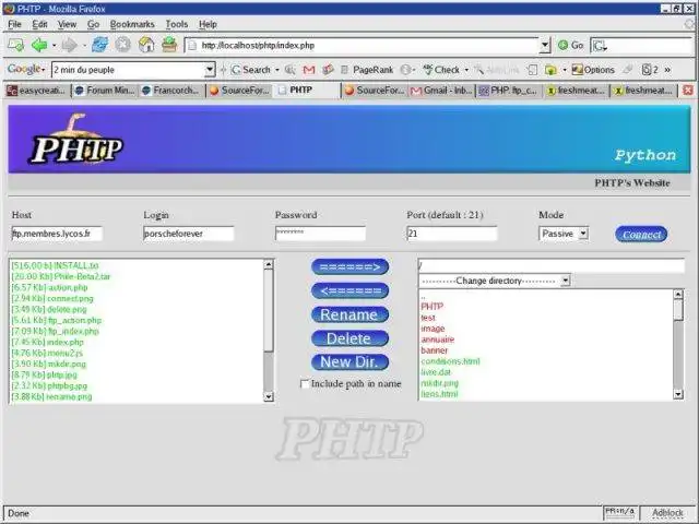 Download web tool or web app PHTP