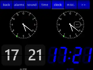 Download web tool or web app Pi alarm clock