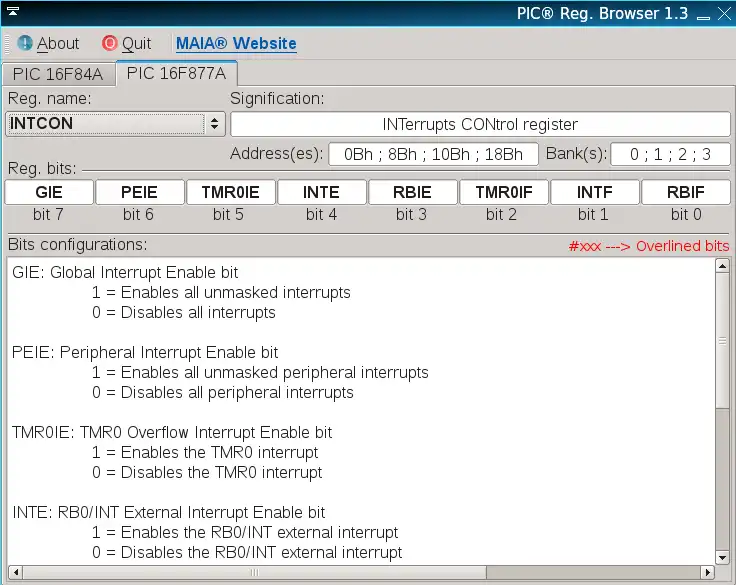Download web tool or web app PIC_16F8XX