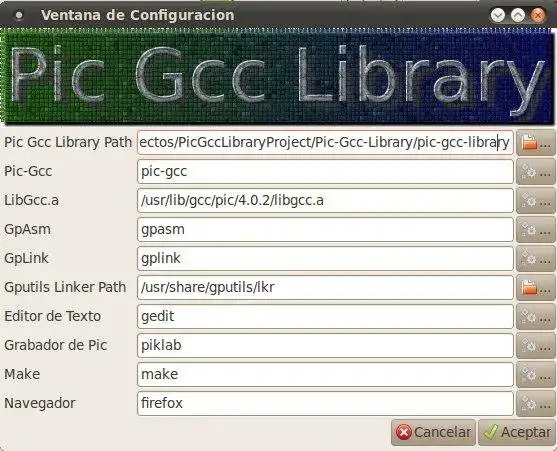 Download web tool or web app PIC-GCC-LIBRARY to run in Linux online