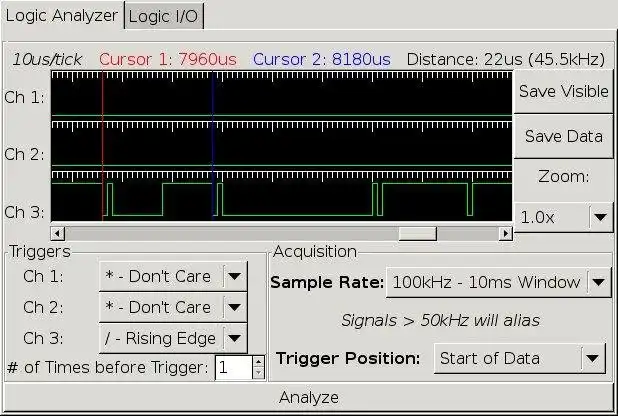 Unduh alat web atau aplikasi web PICkit 2 Logic Analyzer