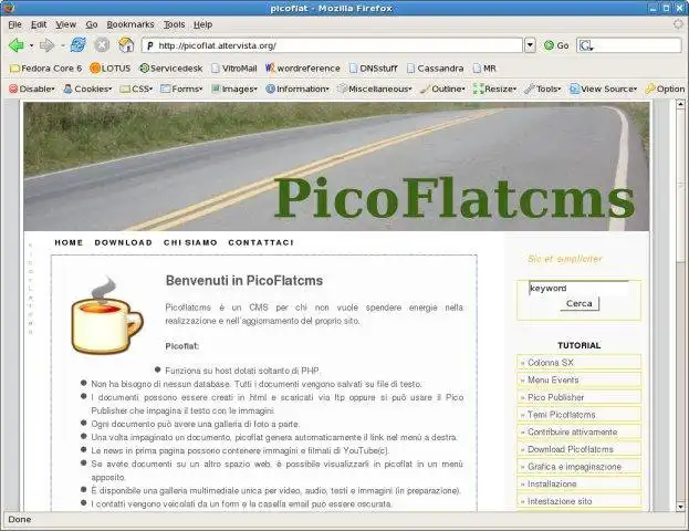 Download web tool or web app PicoFlatCMS