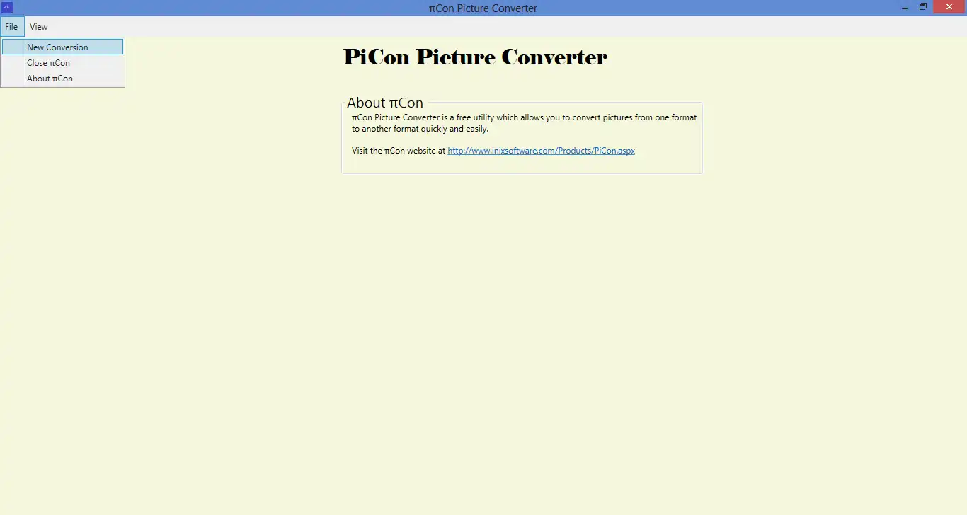 Download web tool or web app PiCon Picture Converter