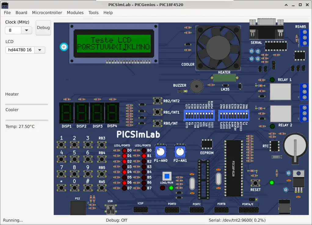 Muat turun alat web atau apl web PICSimLab - Prog. Makmal Simulator IC.