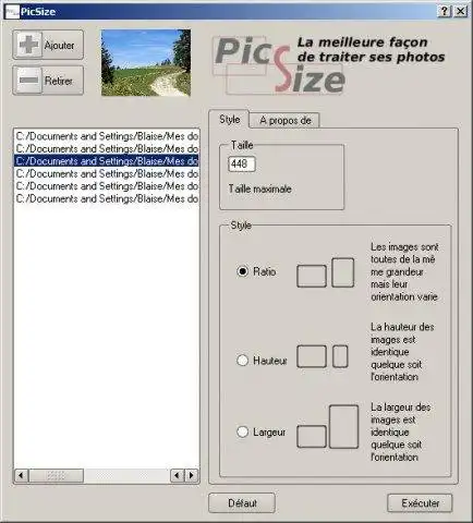 Download web tool or web app PicSize