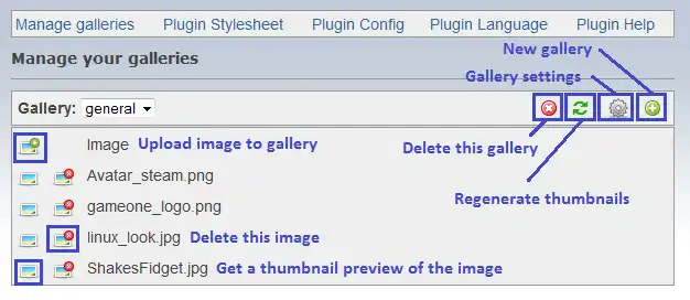 Download web tool or web app Pictures CMSimple Plugin