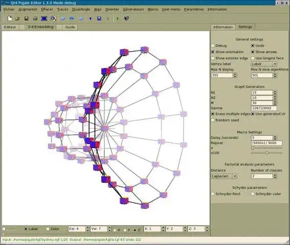 Download web tool or web app Pigale to run in Windows online over Linux online