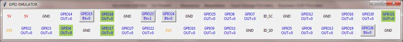 הורד כלי אינטרנט או אפליקציית אינטרנט Pi GPIO Emulator