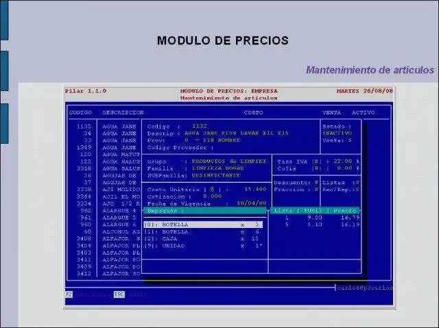 ดาวน์โหลดเครื่องมือเว็บหรือเว็บแอป Pilar Linux: sistema de gestión