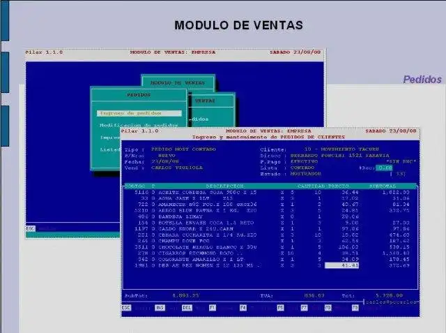 Descărcați instrumentul web sau aplicația web Pilar Linux: sistema de gestión