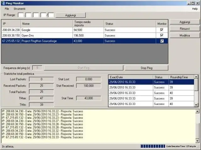 Download web tool or web app PingMon