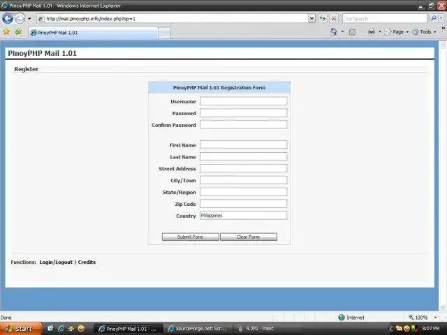 Mag-download ng web tool o web app PinoyPHP Mail WebMail Client