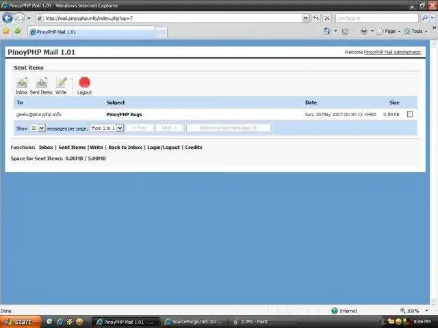 Download web tool or web app PinoyPHP Mail WebMail Client