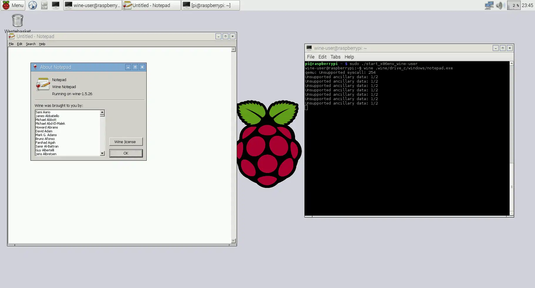 Download web tool or web app pi-qemu-wine