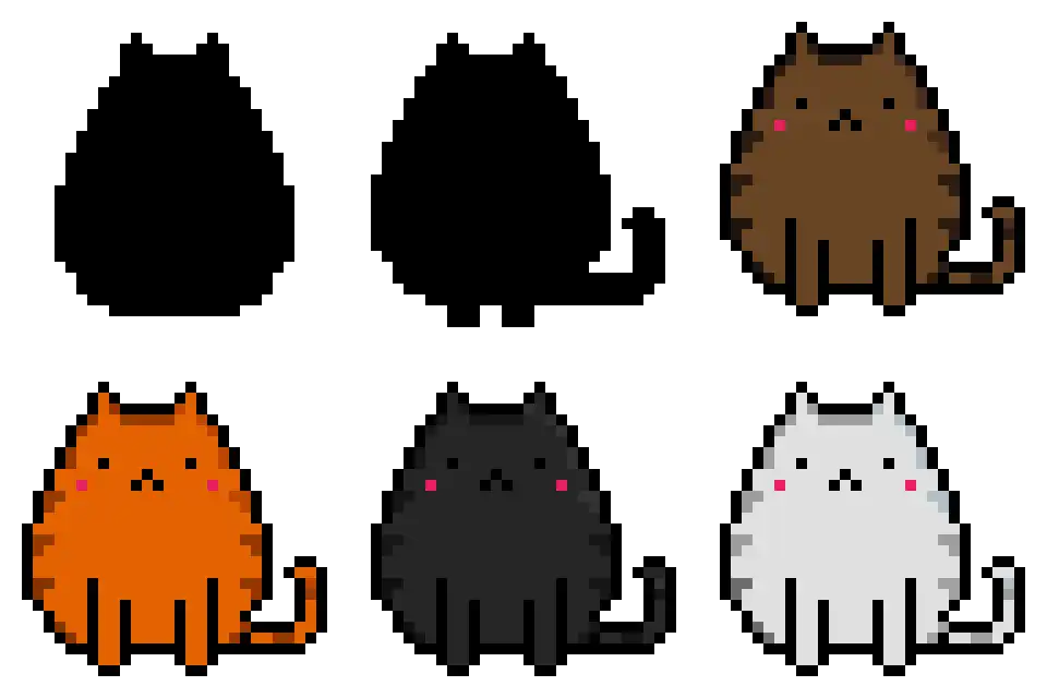 Download web tool or web app Pixelated-Cats