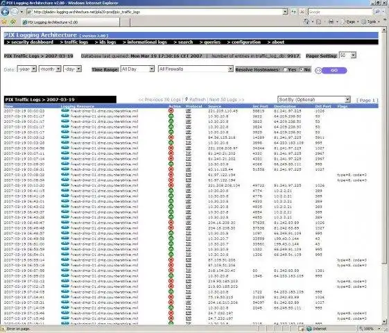 Download web tool or web app PIX Logging Architecture