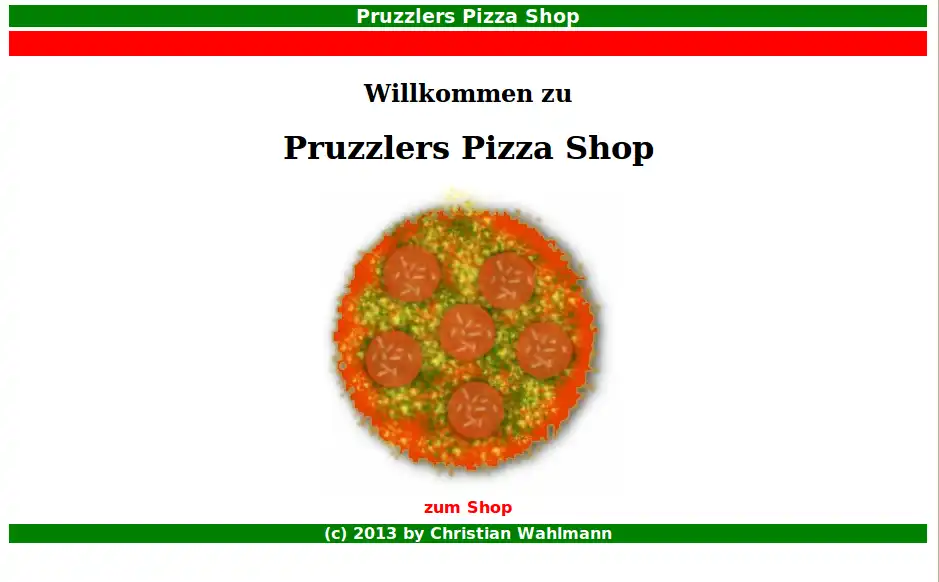 Download web tool or web app pizza-shop