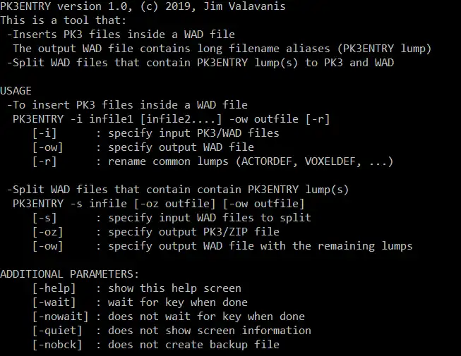 Descargue la herramienta web o la aplicación web PK3ENTRY para ejecutarla en Windows en línea sobre Linux en línea