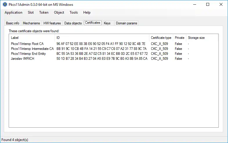 Muat turun alat web atau aplikasi web Pkcs11Admin