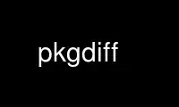 Run pkgdiff in OnWorks free hosting provider over Ubuntu Online, Fedora Online, Windows online emulator or MAC OS online emulator