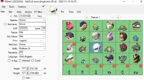 Download web tool or web app PKHeX