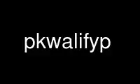 Run pkwalifyp in OnWorks free hosting provider over Ubuntu Online, Fedora Online, Windows online emulator or MAC OS online emulator