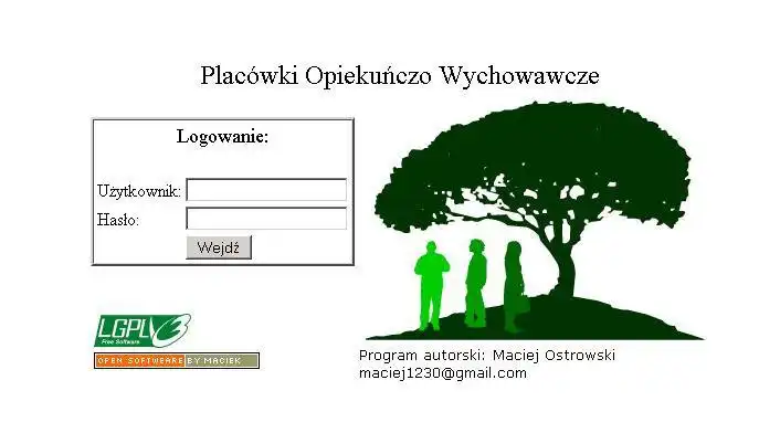 Download web tool or web app Placówki Opiekuńczo Wychowawcze