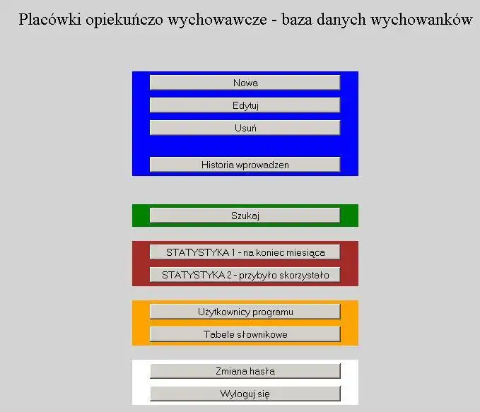 Download web tool or web app Placówki Opiekuńczo Wychowawcze