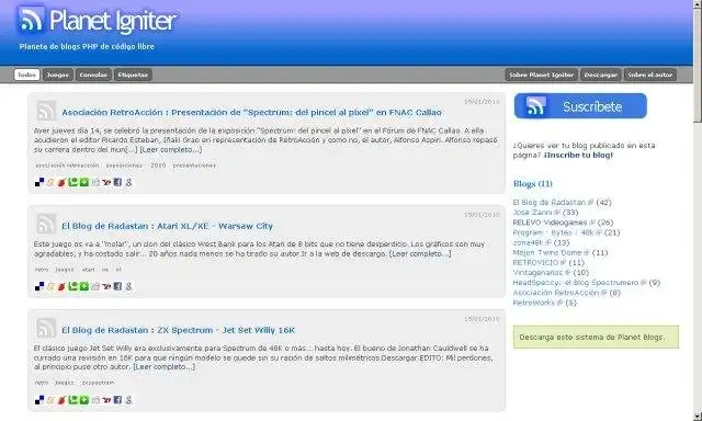 Download web tool or web app Planet Igniter