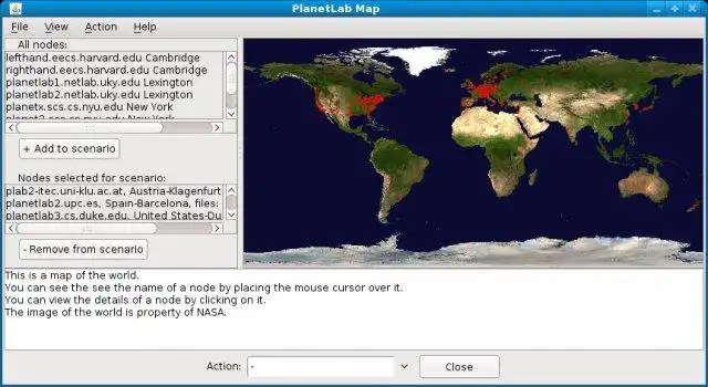 Download de webtool of webapp PlanetLab Visualizer om in Windows online via Linux online te draaien