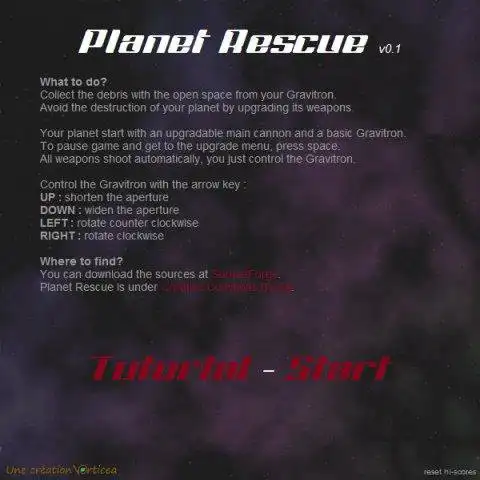 Download web tool or web app Planet Rescue to run in Linux online
