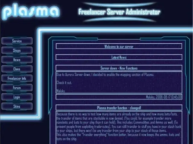 Download web tool or web app plasma server operator