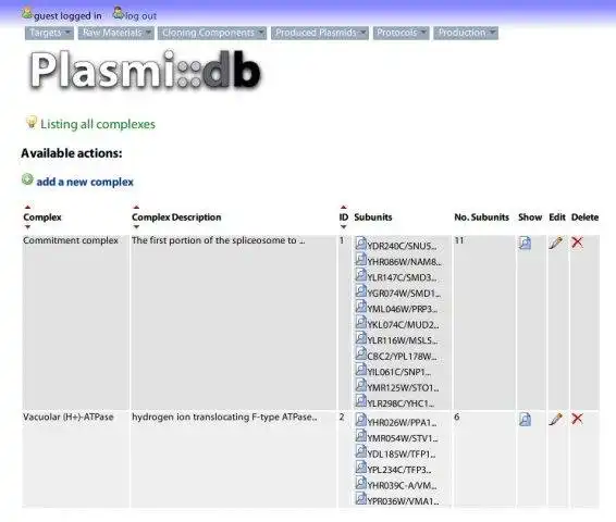 Baixe a ferramenta da web ou aplicativo da web Plasmidb