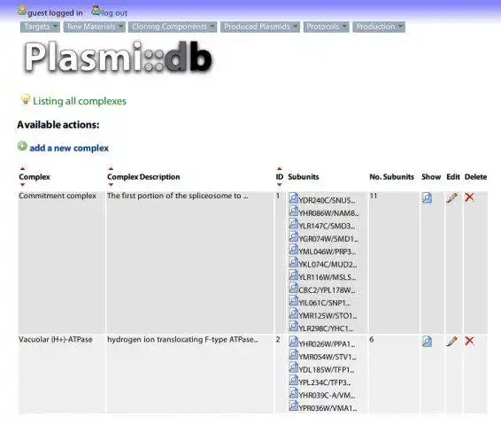 Baixe a ferramenta da web ou o aplicativo da web Plasmidb para rodar em Linux online