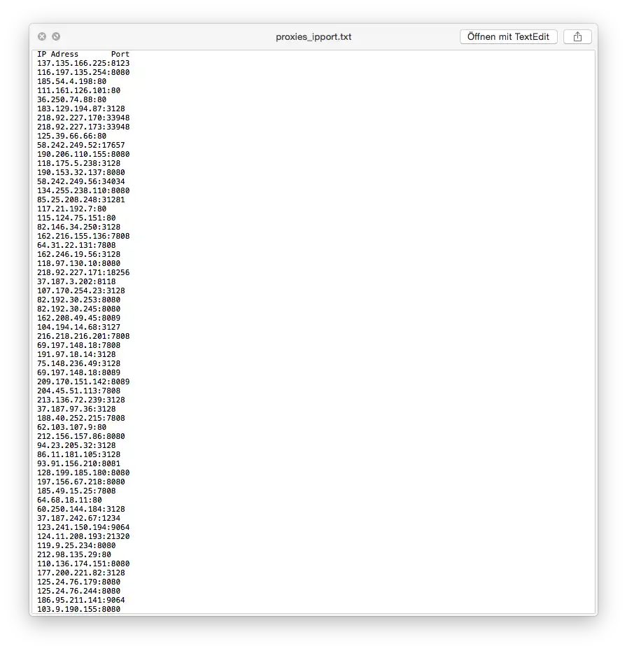 Download web tool or web app platform-independent Proxy Grabber v1.5