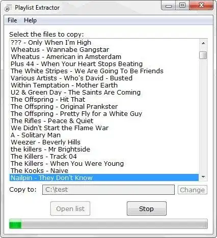 Unduh alat web atau aplikasi web Playlist Extractor