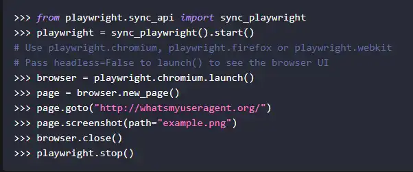 Завантажте веб-інструмент або веб-програму Playwright для Python
