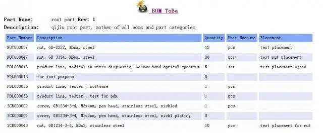 Download web tool or web app plm pdm bom dms