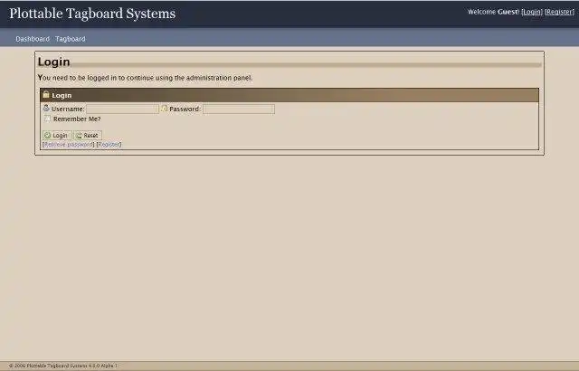 Download web tool or web app Plottable Tagboard System