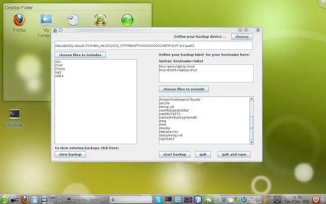 Pobierz narzędzie internetowe lub aplikację internetową Pluggable Mobile Backup dla systemu Linux