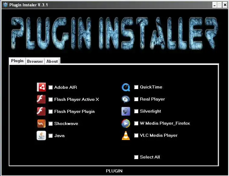Download web tool or web app Plugin Installer V3